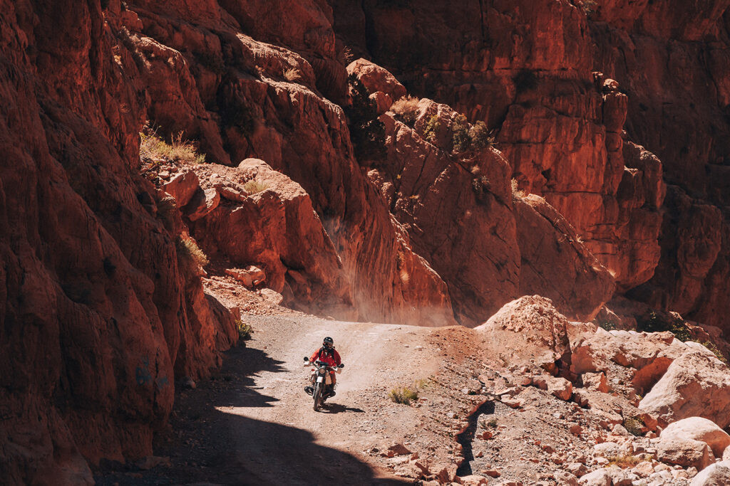 Biker hành trình với phong cách retro bụi bặm tại Scram Africa