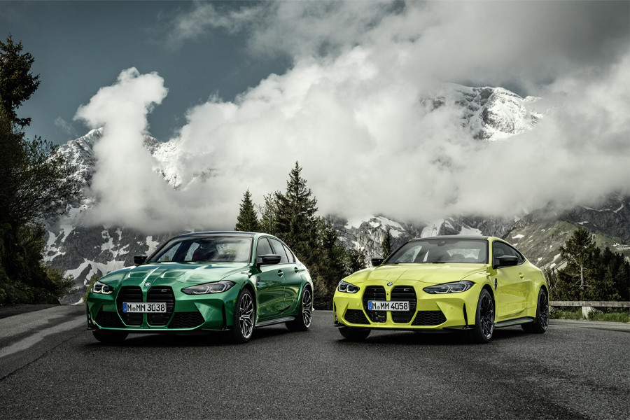 Bộ đôi BMW M3 và M4 2021 khoe dáng bên đường đua