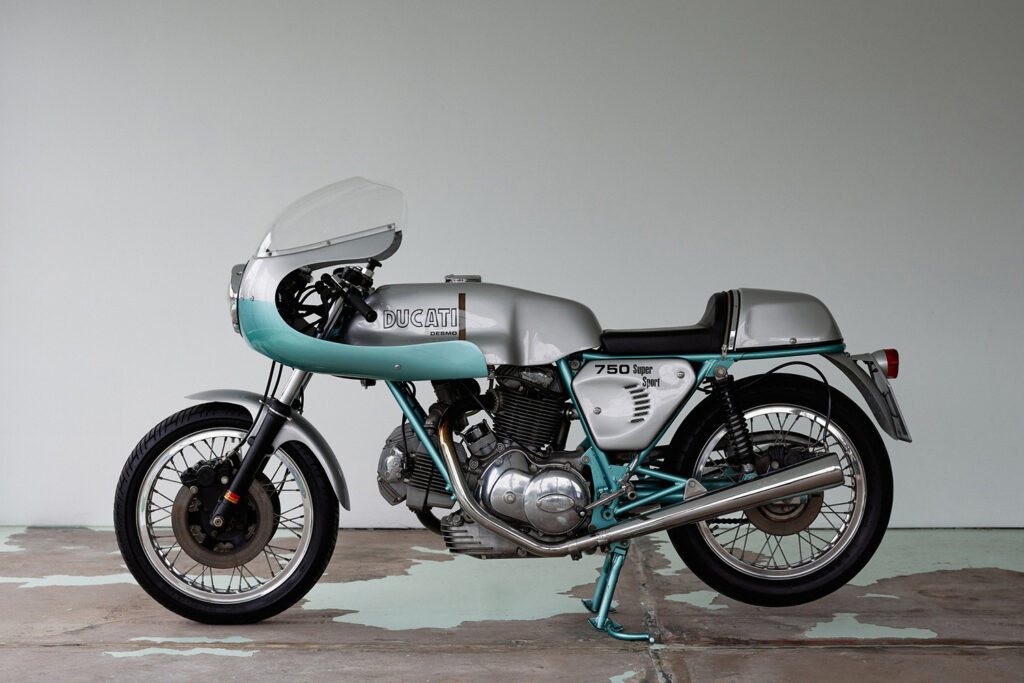 Ducati 750SS Green Frame 1974 nguyên bản cực kỳ hiếm gặp