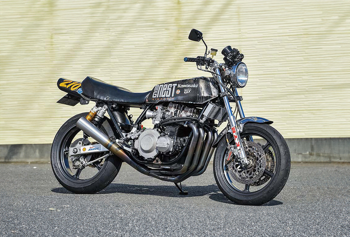 Kawasaki KZ1000 độ phong cách Brat của MG-Nest tại Nhật Bản