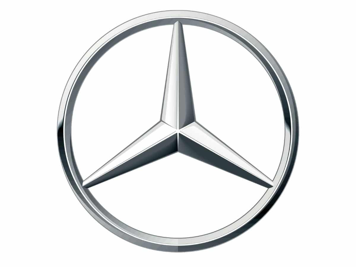 Logo Mercedes-Benz ngôi sao ba cánh sắc nét