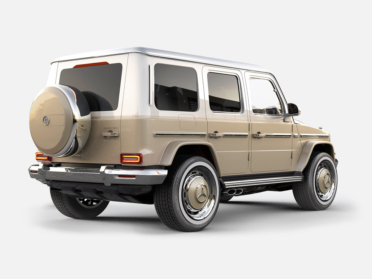 Mercedes G-Wagon độ cổ điển với thiết kế thân xe và đuôi xe nổi bật
