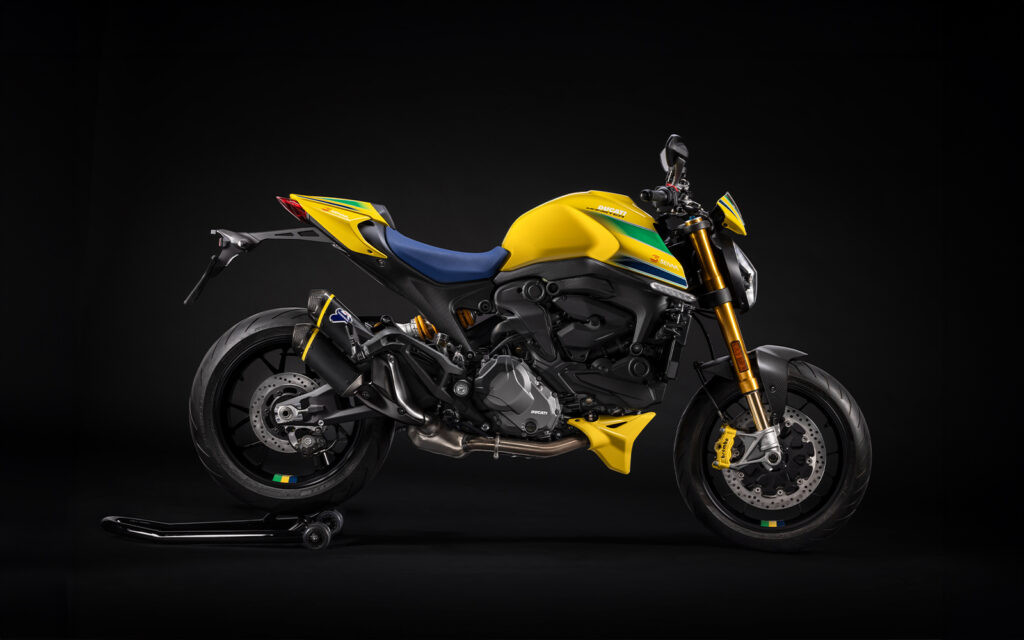 Phiên bản đặc biệt Ducati Monster Senna phối màu theo huyền thoại Ayrton Senna