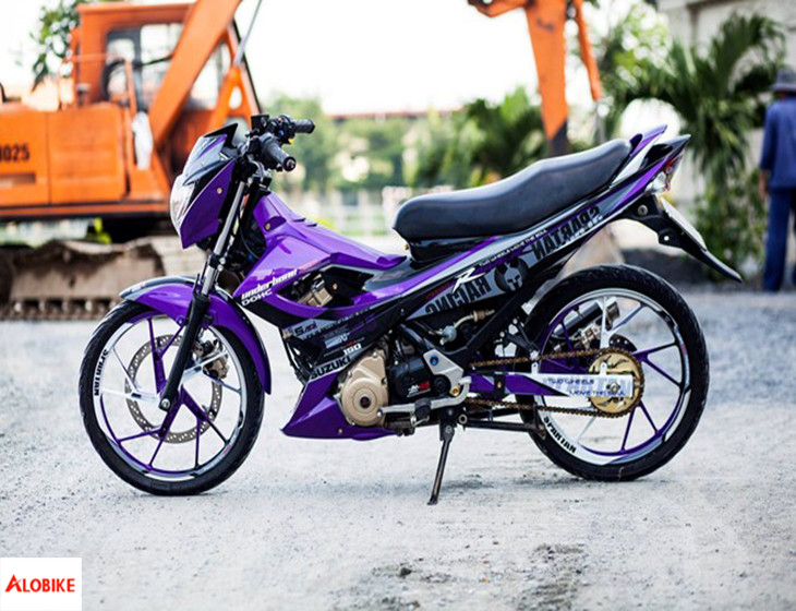 Raider 150 độ màu tím cá tính và phá cách