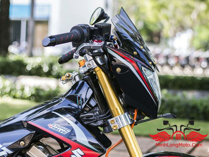 Raider 150 độ tem hiện đại, phối màu mạnh mẽ