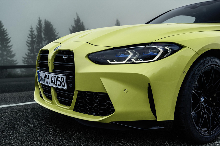Thiết kế đầu xe BMW M4 2021 mang phong cách thể thao, cơ bắp