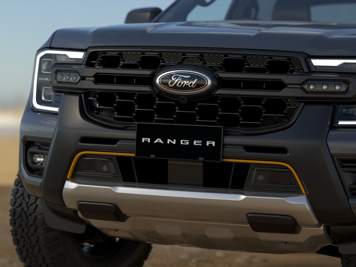 Thiết kế đầu xe Ford Ranger Wildtrak X 2025 đầy mạnh mẽ