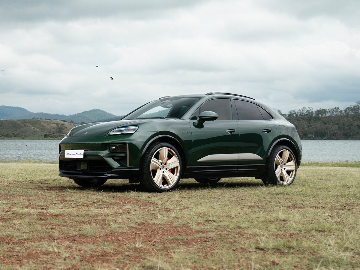 Thiết kế ngoại thất năng động của Porsche Macan Turbo 2025