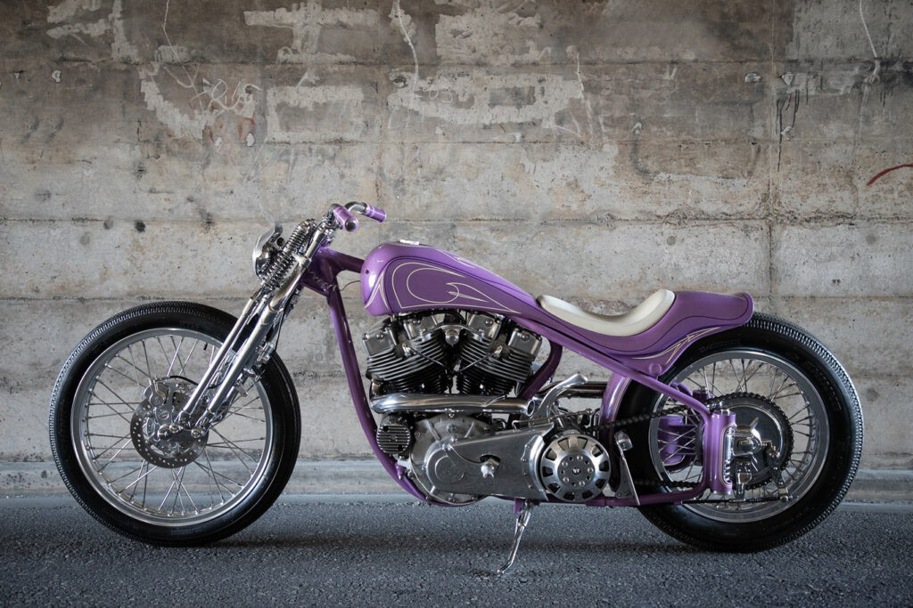 Tổng thể chiếc Harley PanShovel 1962 khi hoàn thiện tại Yokohama Custom Show