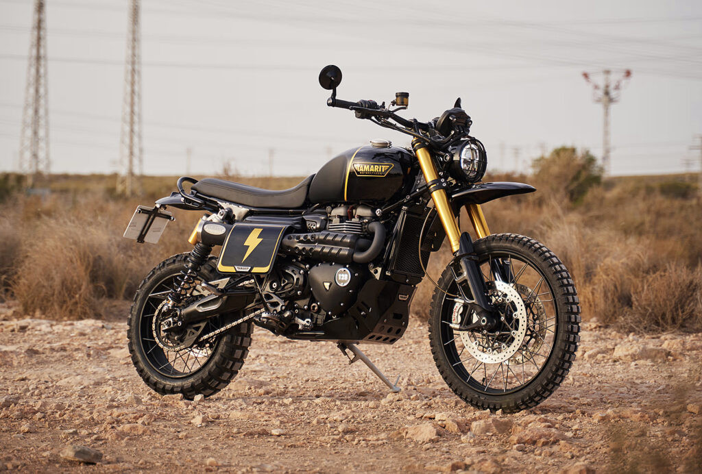 Triumph Scrambler 1200XE độ bởi Tamarit mang tên Big Bertha có thể chinh phục cả thành phố lẫn địa hình off-road