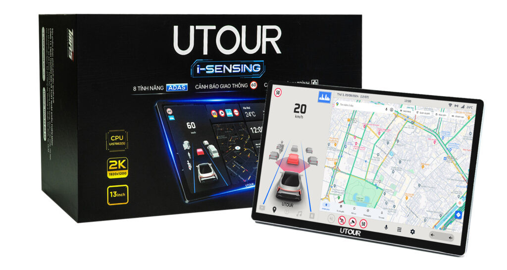 UTOURE i13 thiết kế tinh tế cùng màn hình cực đại, tạo điểm nhấn cho nội thất xe