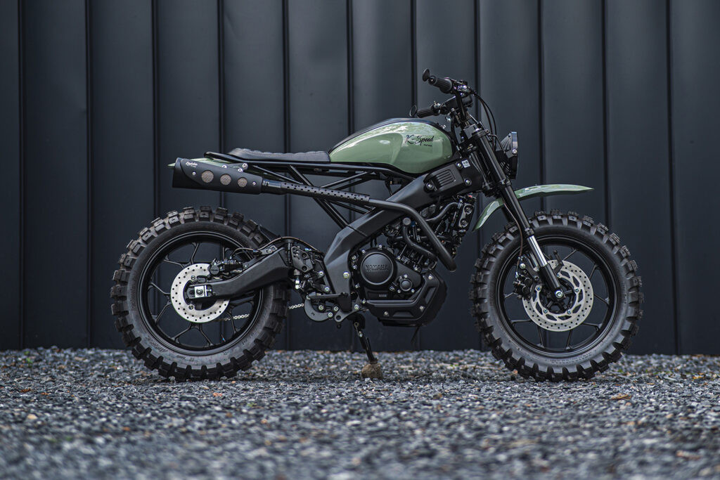 Yamaha XSR155 nguyên bản là nền tảng lý tưởng cho các bản độ scrambler