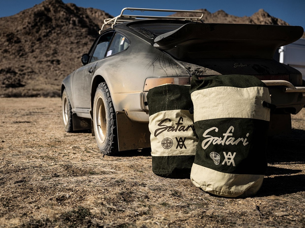 Canvas bags trong Porsche Safari 911