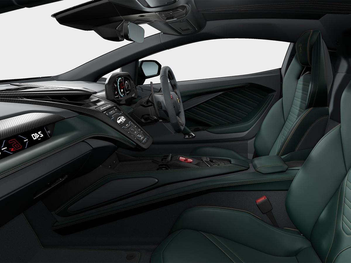 Configuring the interior of the lamborghini revuelto