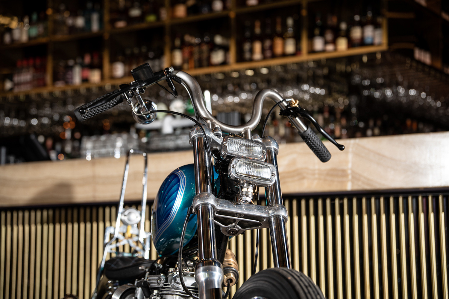 Đèn hậu và biển số của Triumph Bonneville