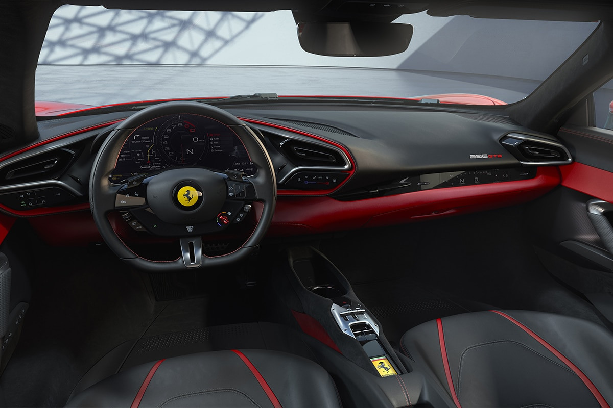 Ferrari 296 gtb nội thất