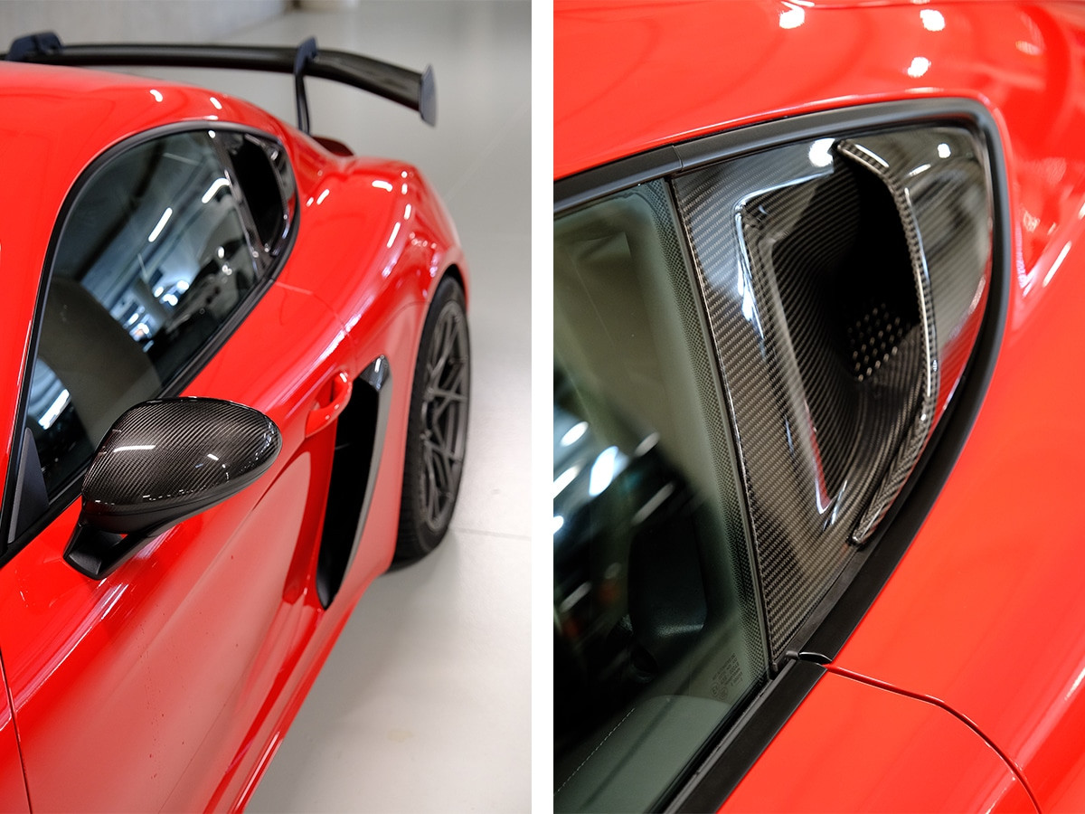 GT4 RS ống hút khí carbon bên