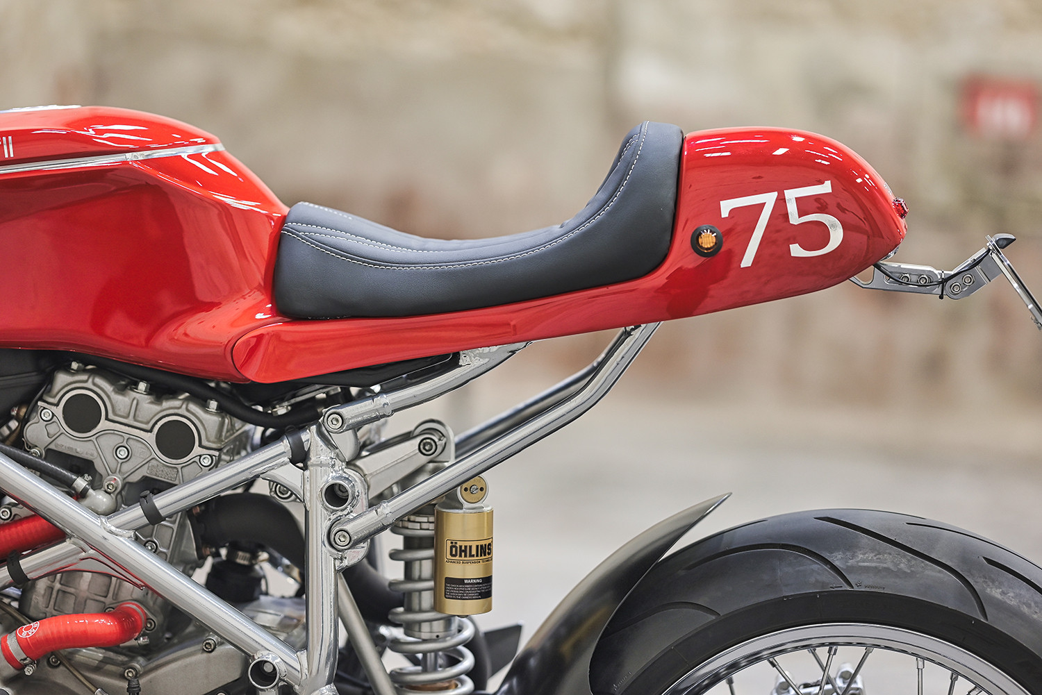 Hệ thống phuộc và phanh Brembo trên Ducati 749
