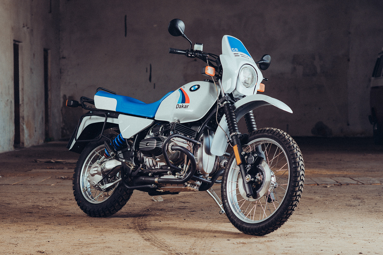 Một chiếc BMW GS trong cuộc đua Dakar.