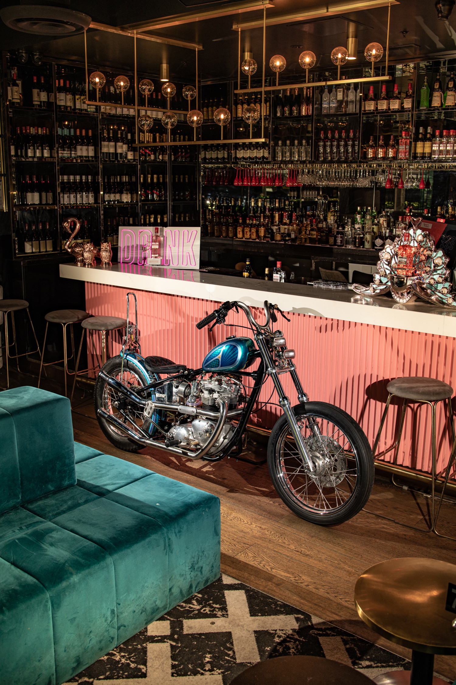Phần trước của mô tô Triumph Bonneville 1969