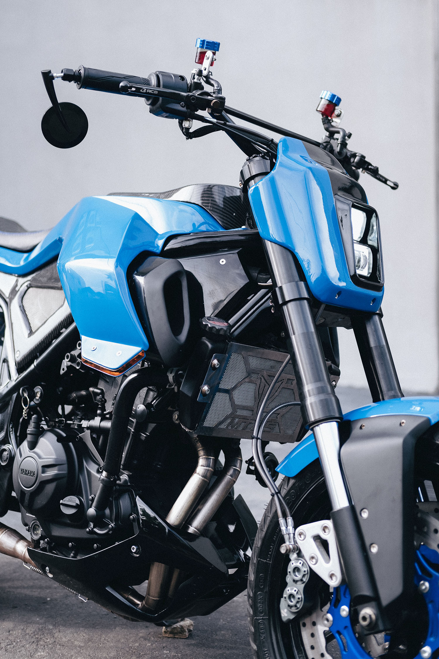 Thân xe Yamaha MT-25 chế tạo từ hợp kim
