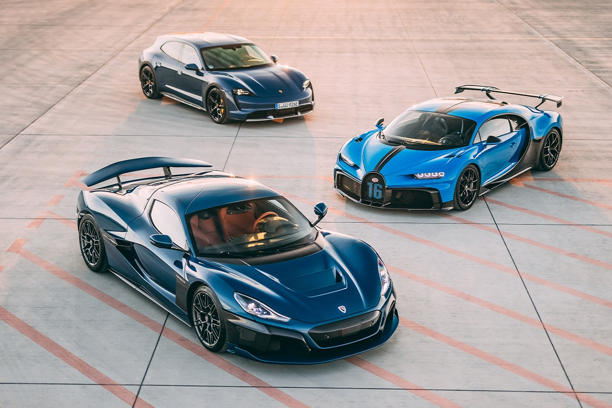 Thương hiệu Porsche Bugatti Rimac 3