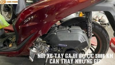Tình trạng bì nội và dây curoa sau 5000 km
