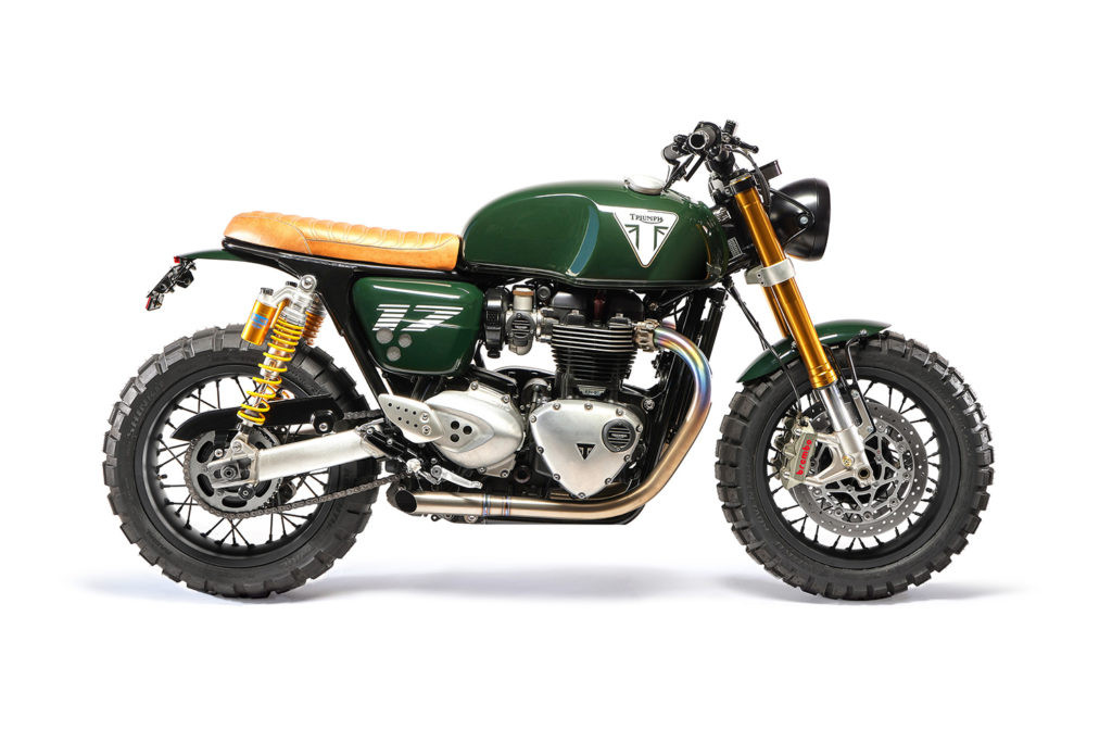 Triumph Thruxton R ban đầu với động cơ mạnh mẽ