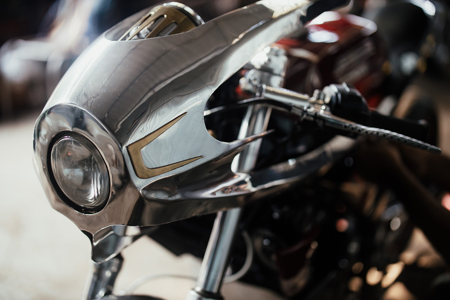 Yếm trước của Bajaj Pulsar 200NS sau khi cải tạo