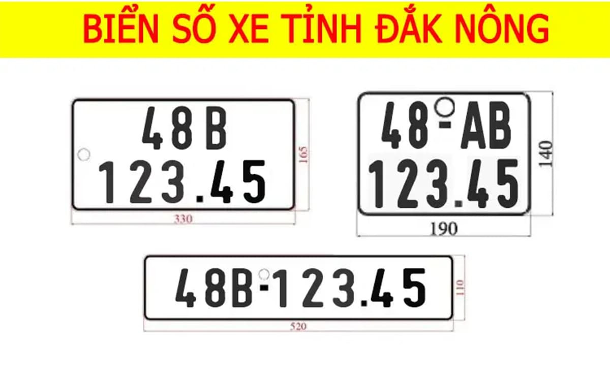 Biển số xe 48 là của tỉnh nào?