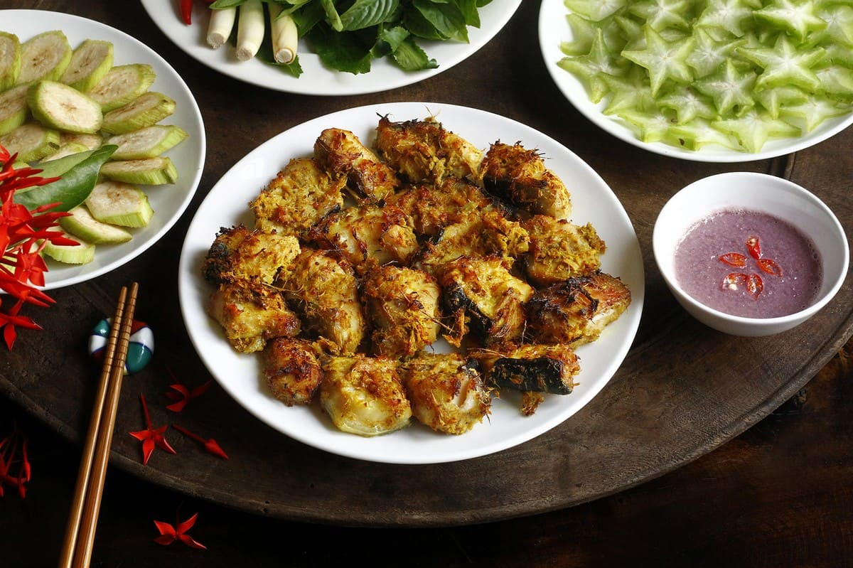 Cá lăng nướng