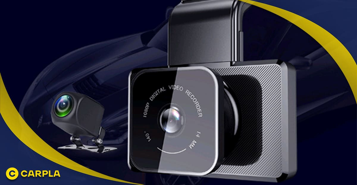 Camera hành trình trước sau ghi lại hình ảnh phía trước và sau xe