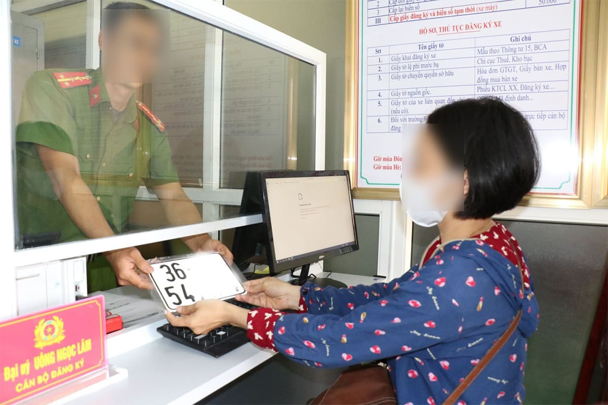 Đăng ký biển số xe máy