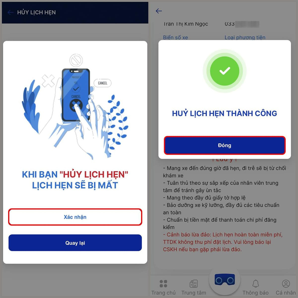Đặt lịch hẹn đăng kiểm xe online
