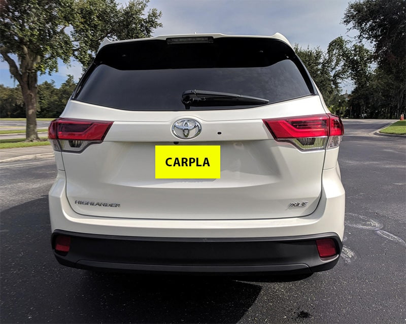 Đuôi xe Toyota Highlander 2018