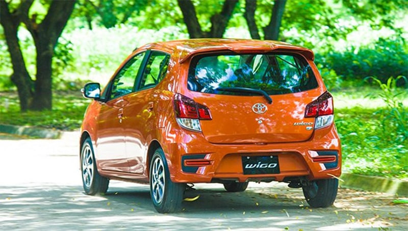 Đuôi xe Toyota Wigo 2018