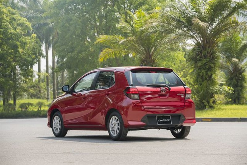 Đuôi xe Toyota Wigo 2023