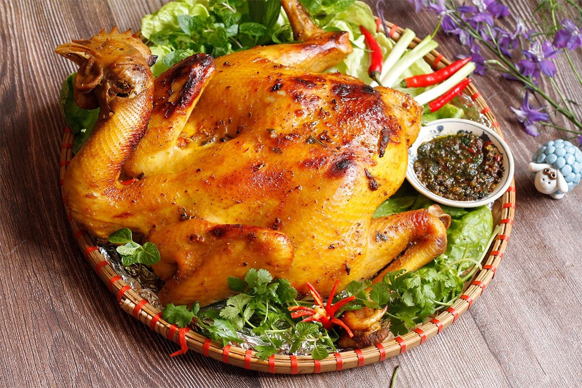 Gà đồi nướng Ba Vì