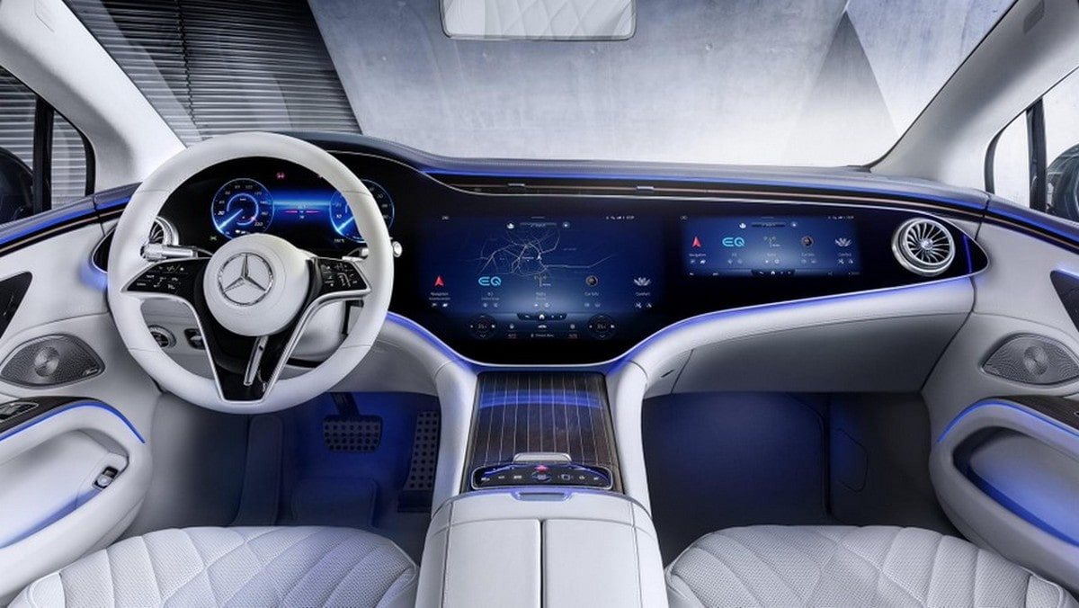 Khoang lái cá»§a Mercedes EQS sang trá»ng, tiá»‡n nghi