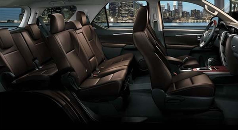 Không gian nội thất Toyota Fortuner 2021