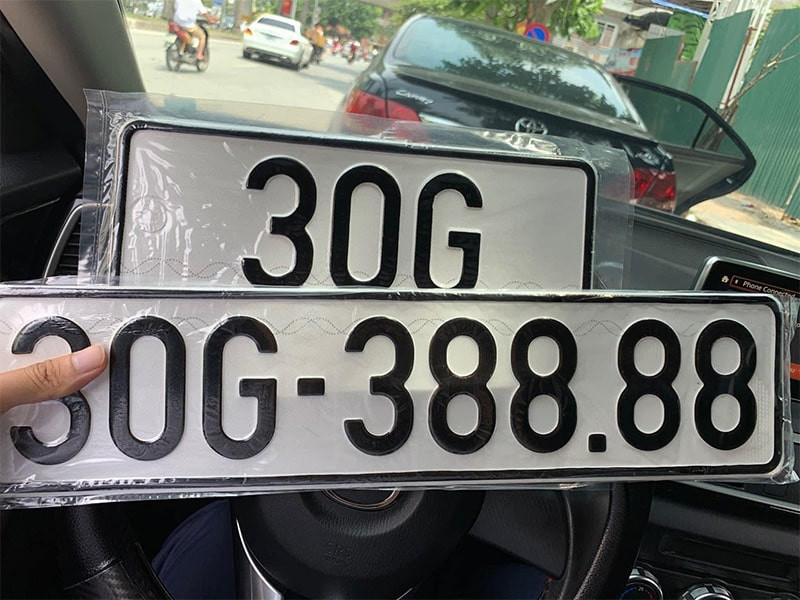 Kích thước biển số xe ô tô