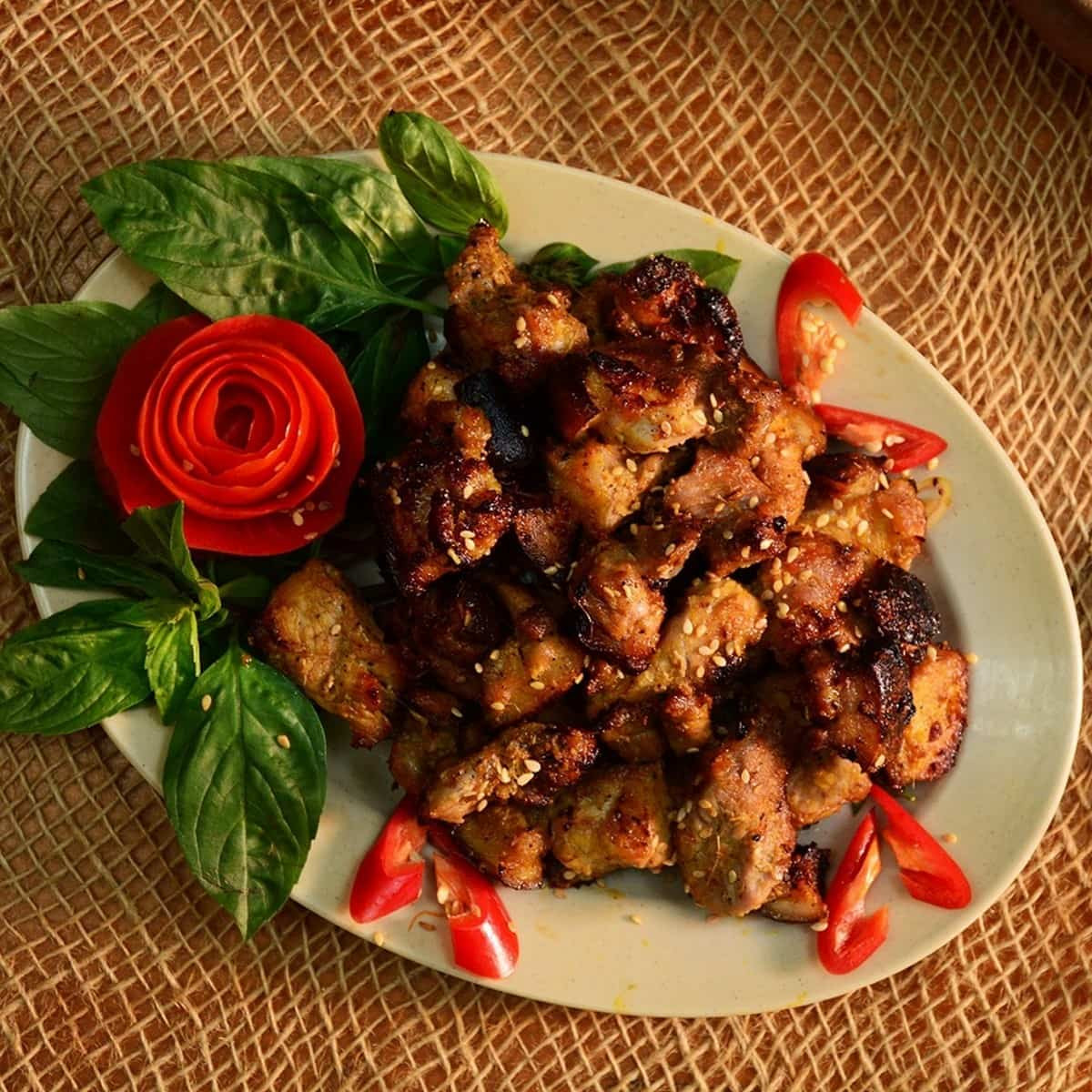 Lợn mán nướng