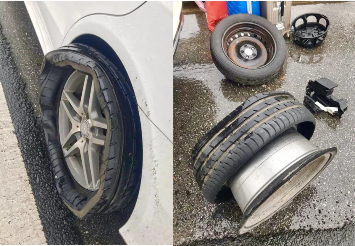 Lốp xe non hơi có thể gây lật xe