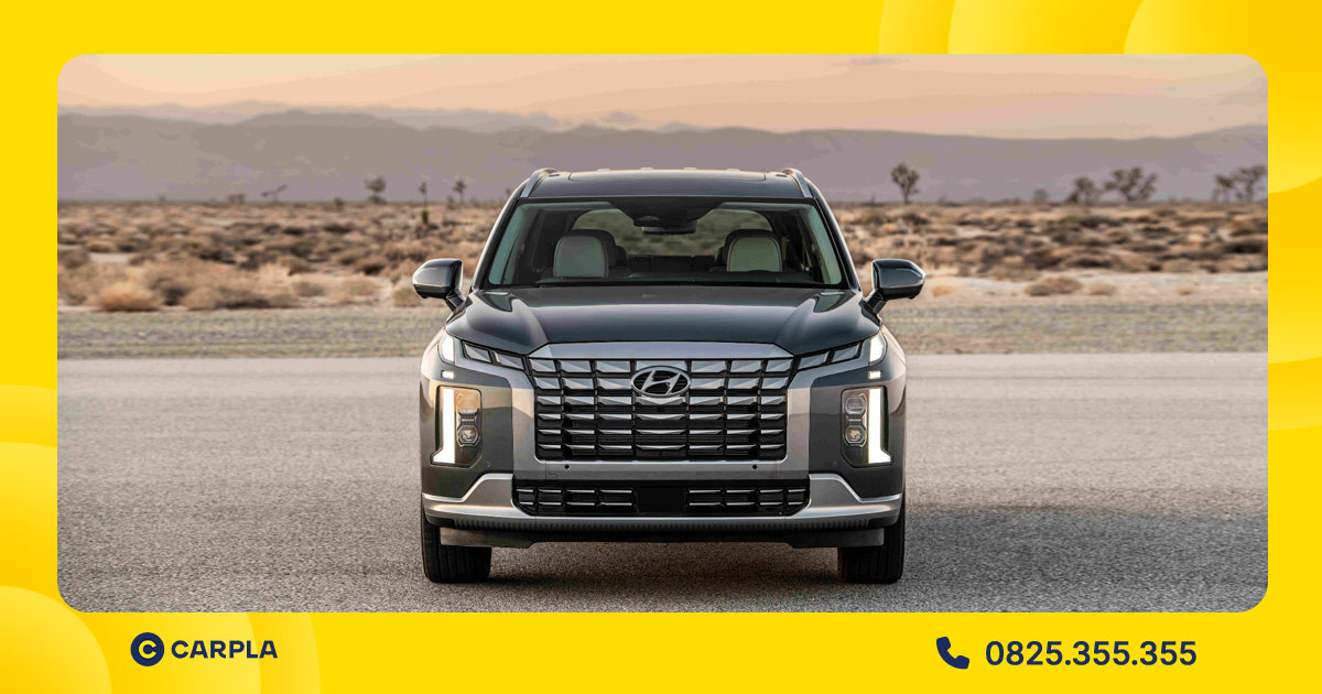 Lưới tản nhiệt Hyundai Palisade mạnh mẽ