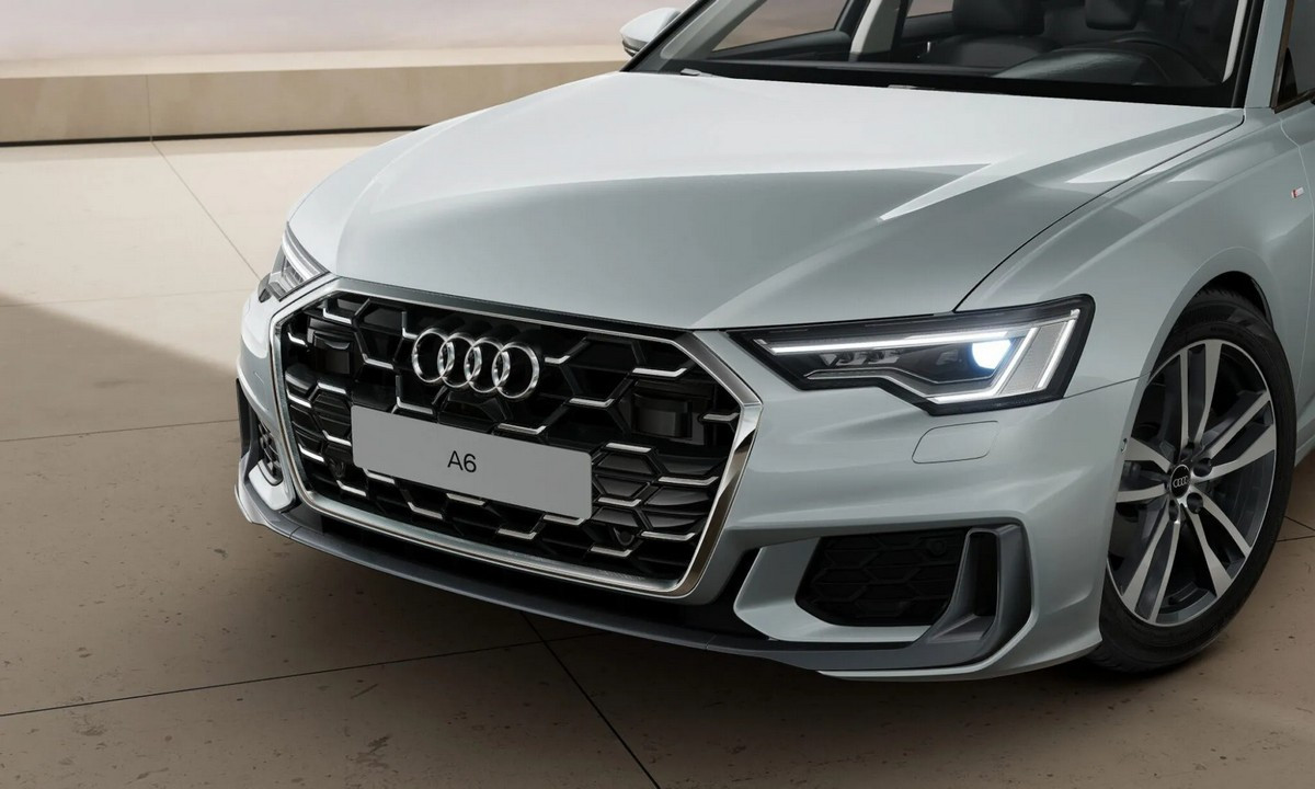 Lưới tản nhiệt Singleframe đặc trưng của Audi A6 2025