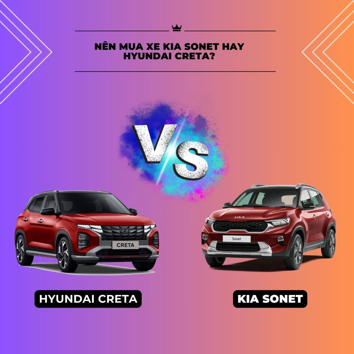 NÃªn mua xe KIA Sonet hay Hyundai Creta?
