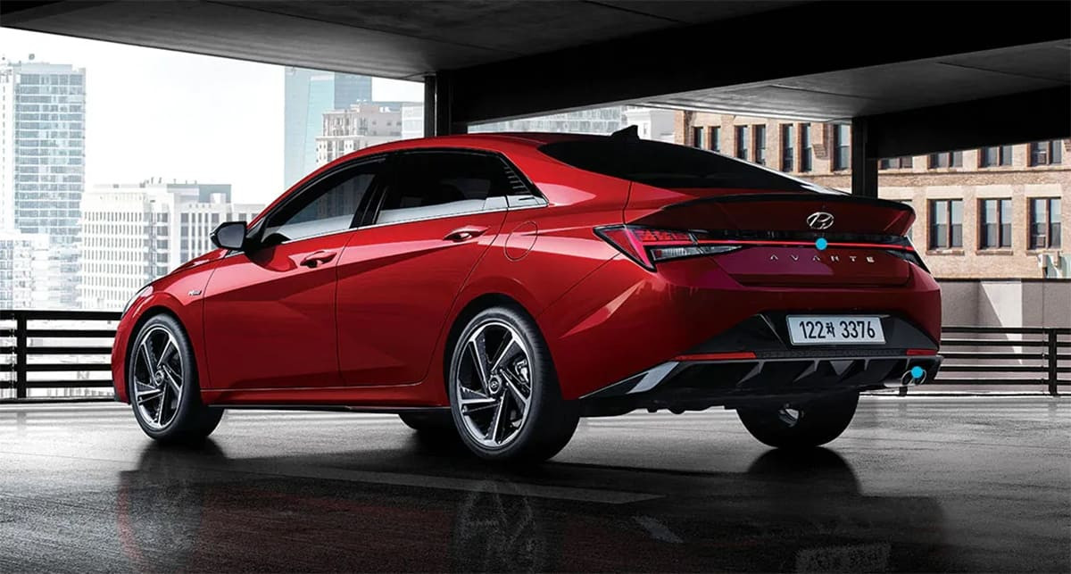Ngoại thất đuôi xe Hyundai Avante 2020
