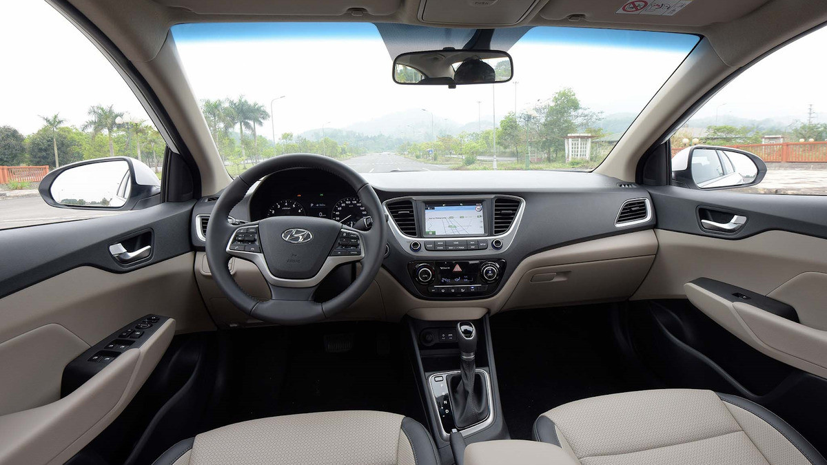Nội thất Hyundai Accent 2020 với vật liệu cao cấp
