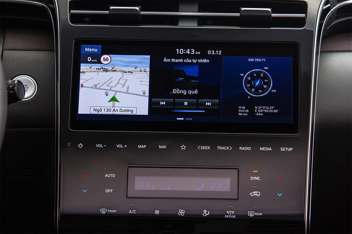 Nội thất xe Hyundai Tucson 2022