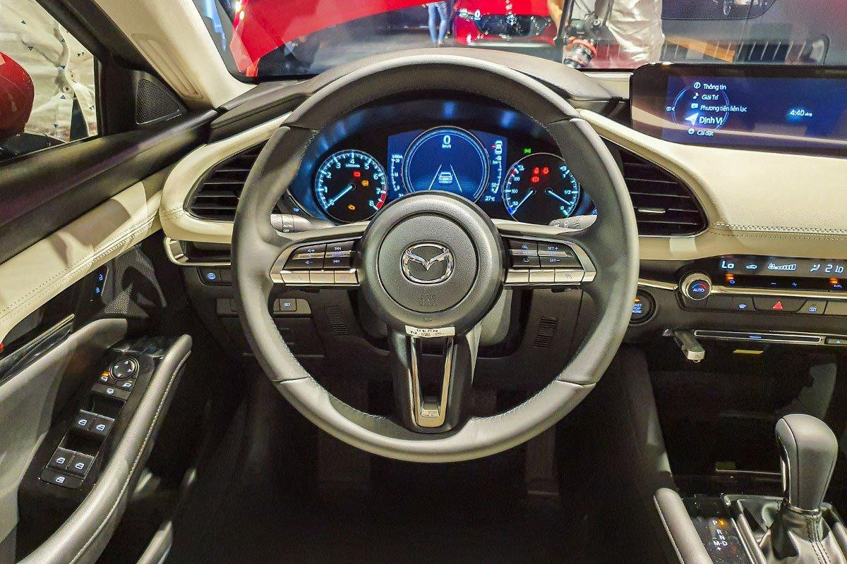 Nội thất xe Mazda 3 2022 với ghế da cao cấp